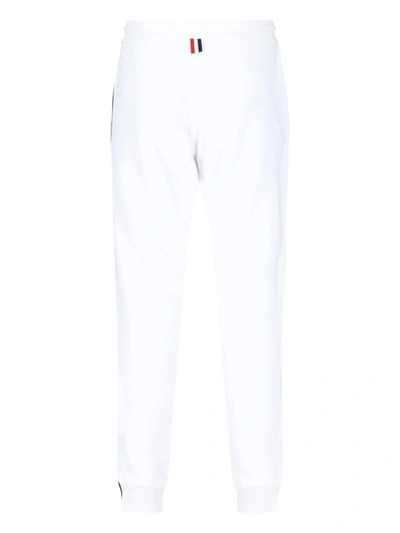 Shop Thom Browne Trousers In White