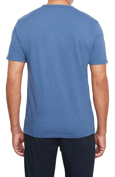 Shop Vince Solid T-shirt In Washed Twilight Blue