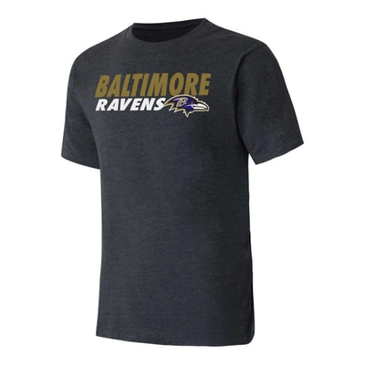 Shop Concepts Sport Purple/black Baltimore Ravens Meter T-shirt & Shorts Sleep Set