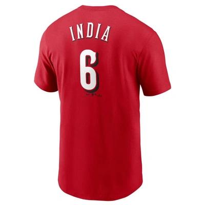 Shop Nike Jonathan India Red Cincinnati Reds Player Name & Number T-shirt