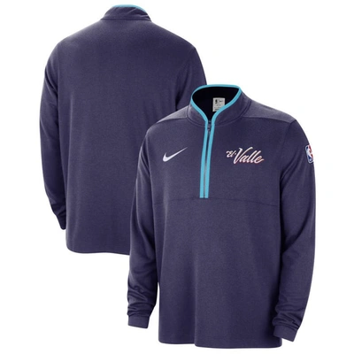 Shop Nike Purple Phoenix Suns 2023/24 City Edition Authentic Coaches Half-zip Top