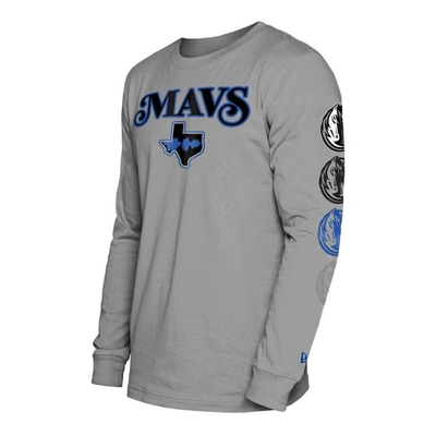 Shop New Era Gray Dallas Mavericks 2023/24 City Edition Long Sleeve T-shirt