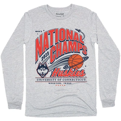 Shop Homefield Basketball National Champions Long Sleeve T-shirt In Gray
