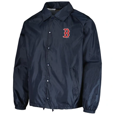 Dunbrooke Men's  Navy Boston Red Sox Coach's Raglan Full-snap Windbreaker Jacket In Navy