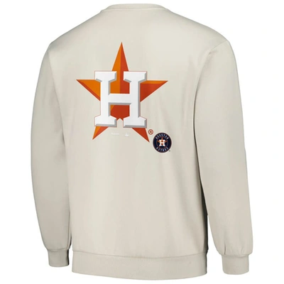 Shop Pleasures Gray Houston Astros Ballpark Pullover Sweatshirt