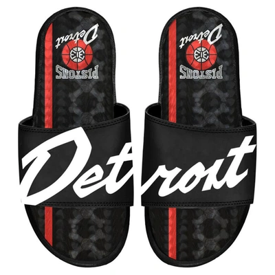 Shop Islide Black Detroit Pistons 2023/24 City Edition Gel Slide Sandals