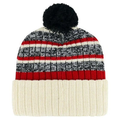 Shop 47 '  Natural Atlanta Falcons  Tavern Cuffed Knit Hat With Pom In Cream