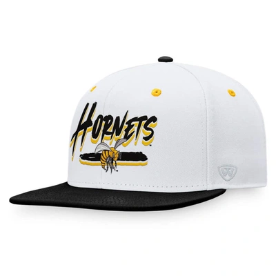 Shop Top Of The World White/black Alabama State Hornets Sea Snapback Hat