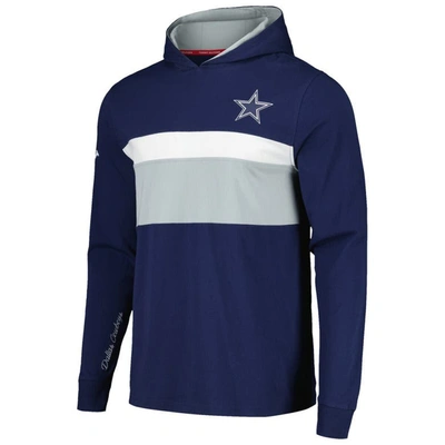 Shop Tommy Hilfiger Navy Dallas Cowboys Morgan Long Sleeve Hoodie T-shirt