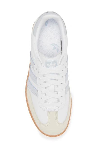 Shop Adidas Originals Gender Inclusive Samba Og Sneaker In White/ Halo Blue/ Off White