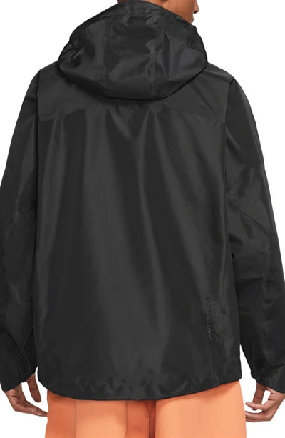 Shop Nike Storm-fit Adv Acg Chain Of Craters Jacket In Black/ Summit White