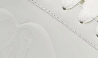 Shop Alexander Mcqueen Seal Sprint Runner Sneaker In Light Grey/ Navy/ White