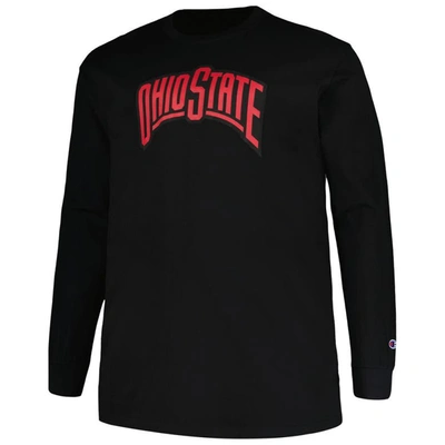 Shop Profile Black Ohio State Buckeyes Big & Tall Pop Long Sleeve T-shirt