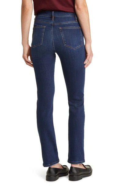 Shop Frame Le High Straight Leg Long Jeans In Majesty