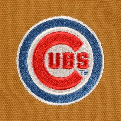 Shop Dunbrooke Brown Chicago Cubs Dakota Work Full-zip Hoodie Jacket