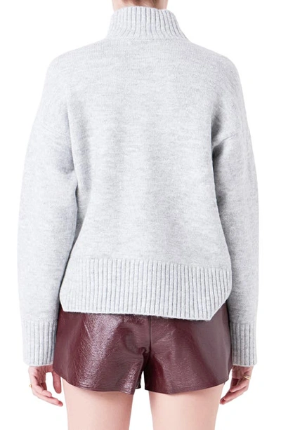 Grey Lab Women's Turtle Neck Sweater In Grey