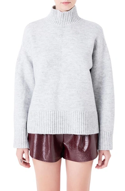 Grey Lab Women's Turtle Neck Sweater In Grey