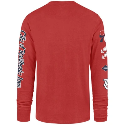 Shop 47 ' Red Philadelphia 76ers 2023/24 City Edition Triplet Franklin Long Sleeve T-shirt