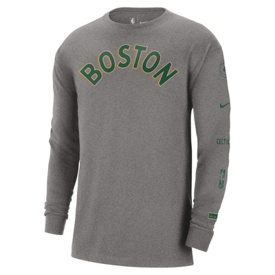 Shop Nike Charcoal Boston Celtics 2023/24 City Edition Max90 Expressive Long Sleeve T-shirt