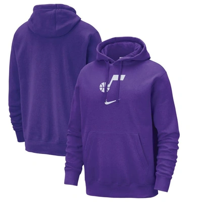 Shop Nike Purple Utah Jazz 2023/24 City Edition Essential Club Pullover Hoodie