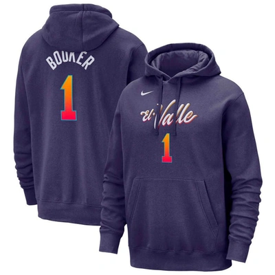 Shop Nike Devin Booker Purple Phoenix Suns 2023/24 City Edition Name & Number Pullover Hoodie