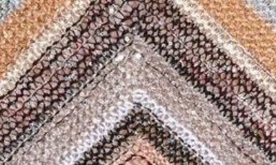 Shop Missoni Sequin Chevron Stripe Sleeveless Midi Dress In Telaio Sera Zigzag Var Multi