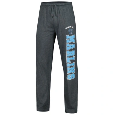 Shop Concepts Sport Charcoal/black Miami Marlins Meter T-shirt & Pants Sleep Set