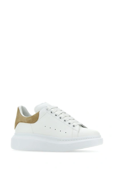 Shop Alexander Mcqueen Sneakers In White/beige