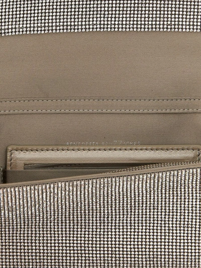 Shop Benedetta Bruzziches 'vittissima La Grande' Crossbody Bag In Silver