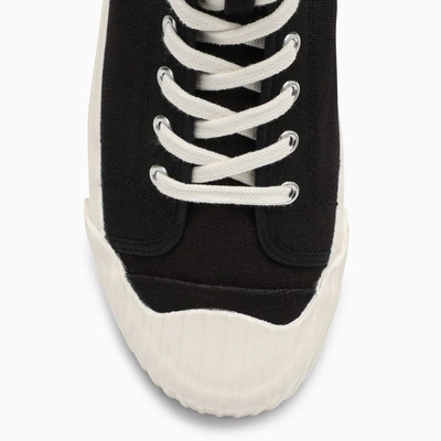 Shop Kenzo Canvas Trainer In Black