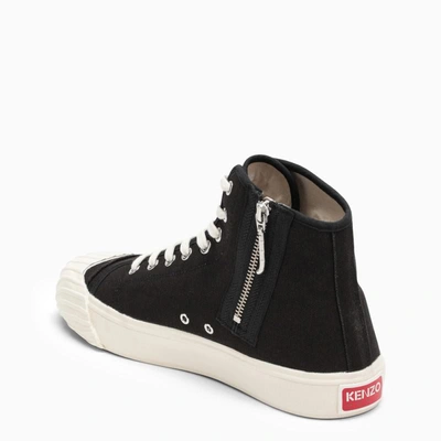 Shop Kenzo Canvas Trainer In Black