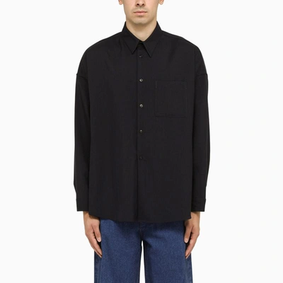 Shop Marni Blue/black Shirt In Multicolor