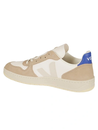 Shop Veja V-10 Chromefree Low-lop Sneakers In White
