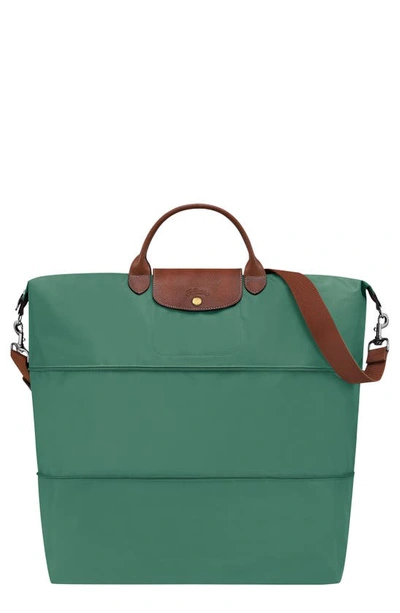 Shop Longchamp 21-inch Expandable Travel Bag In Sage