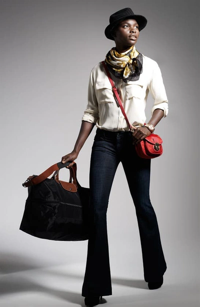 Shop Longchamp 21-inch Expandable Travel Bag In Sage
