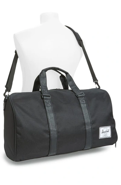 Shop Herschel Supply Co Novel Duffle Bag In Black/ Black
