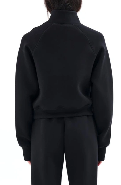 Shop P.e Nation Pressback Half Zip Sweatshirt In Black