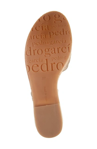 Shop Pedro Garcia Dala Slingback Platform Sandal In Rose Gold Nappa Lame