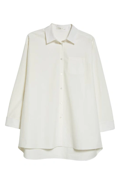 Shop The Row Moon Relaxed Fit Cotton Button-up Shirt In Shell