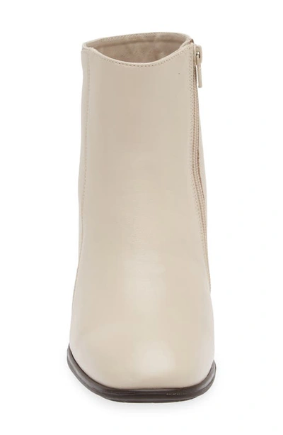 Shop Naot Goodie Zip Boot In Soft Ivory Leather