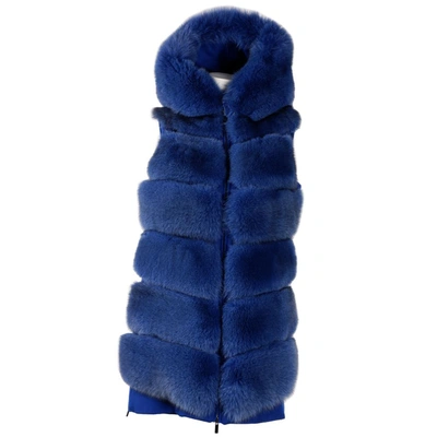Shop Made In Italy Blue Wool Vergine Jackets & Coat
