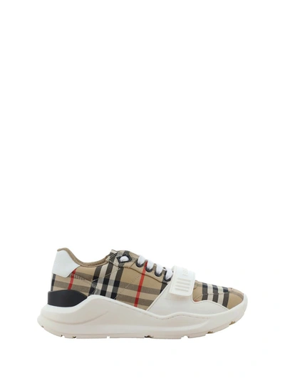 Shop Burberry Sneakers In Archive Beige Ip Chk