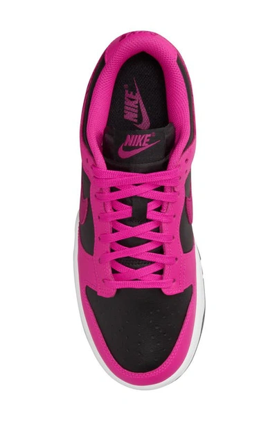 Shop Nike Dunk Low Basketball Sneaker In Fierce Pink/ Fire Berry/ Black