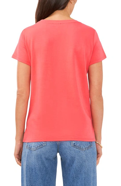 Shop Vince Camuto Jersey T-shirt In Pink Allure