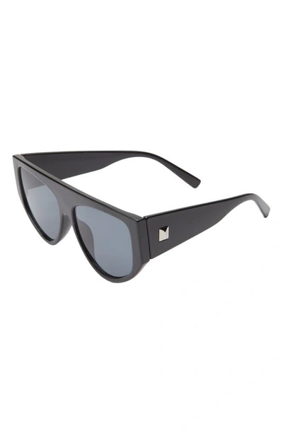 Shop Bp. Flat Top Sunglasses In Black
