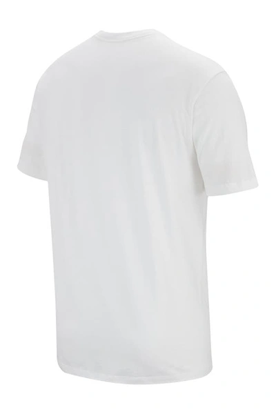 Shop Nike Club Crew Neck T-shirt In 101 White/black
