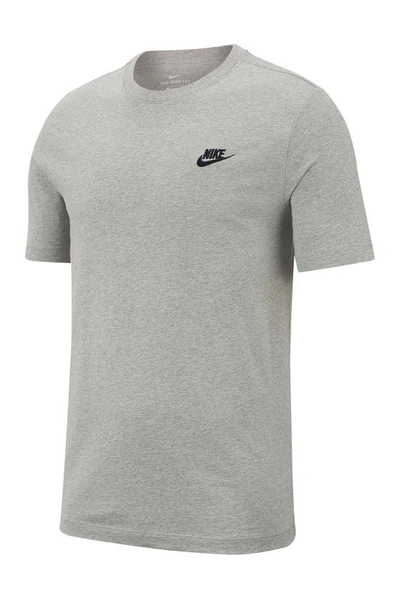 Shop Nike Club Crew Neck T-shirt In 64 D Gr H/black