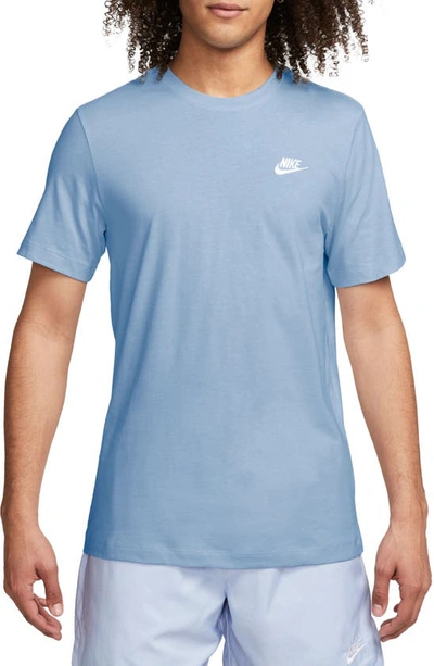 Shop Nike Sportswear Club Crew Neck T-shirt In Football Grey