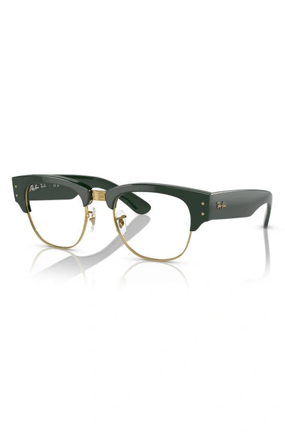 Shop Ray Ban 50mm Mega Clubmaster Square Optical Glasses In Green