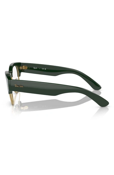 Shop Ray Ban 50mm Mega Clubmaster Square Optical Glasses In Green